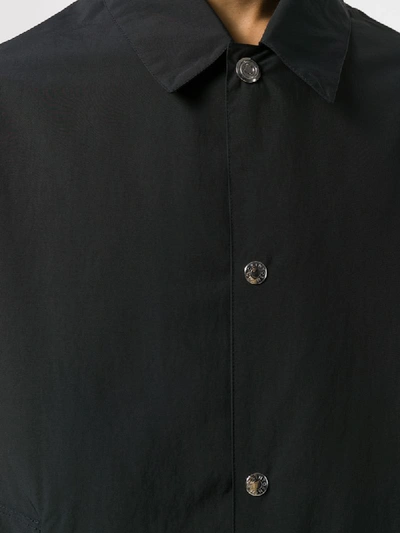 Shop Mackintosh High Density Collared Jacket In Black