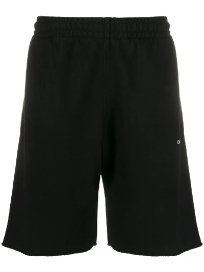 Shop Off-white Caravaggio Arrows Track Shorts In Black