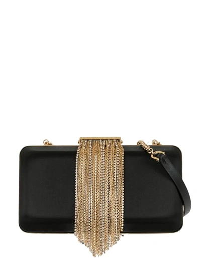 Shop Givenchy Metal Fringe Clutch In Black