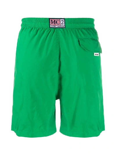 Shop Mc2 Saint Barth Badeshorts Mit Kordelzug In Green