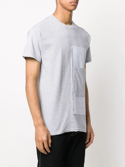 Shop Corelate Two-tone T-shirt In Grey