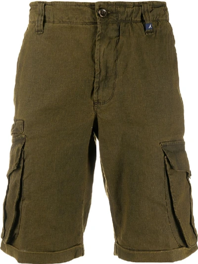 Shop Myths Cargo Pockets Shorts In Green