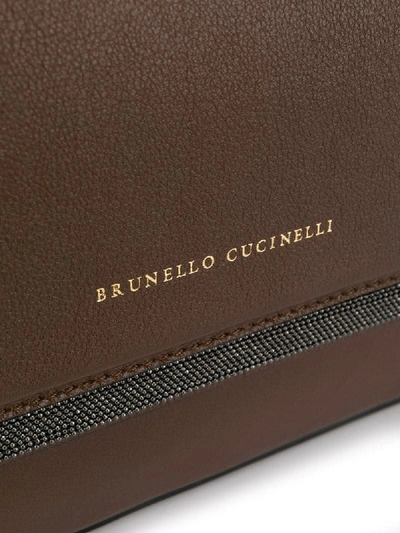 Shop Brunello Cucinelli Handtasche Mit Henkel In Brown