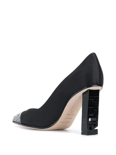 Shop Sergio Rossi Sergio Super Heel Pumps In Black