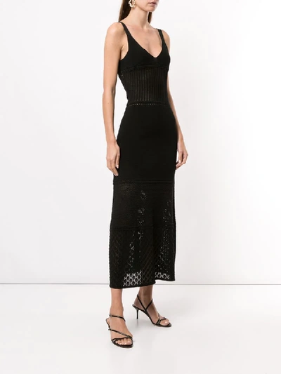 Shop Alexis Rozanna Woven Maxi Dress In Black