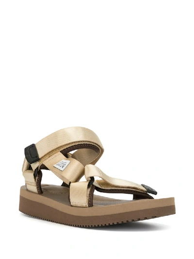 Shop Suicoke Depa-v2 Sandals In Gold