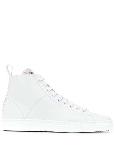 Shop Vivienne Westwood Lace-up High-top Sneakers In White