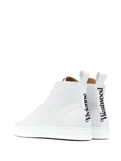 Shop Vivienne Westwood Lace-up High-top Sneakers In White