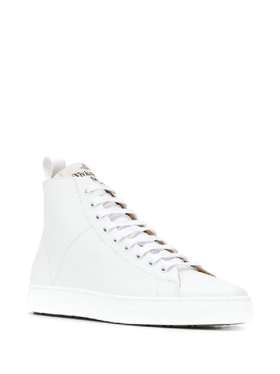 Shop Vivienne Westwood Lace-up High-top Sneakers In White