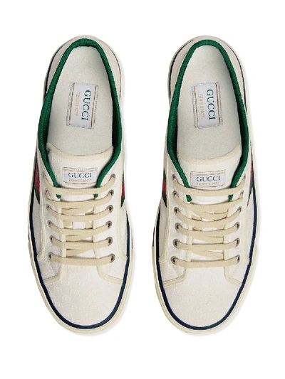 Shop Gucci Logo Sneaker In White
