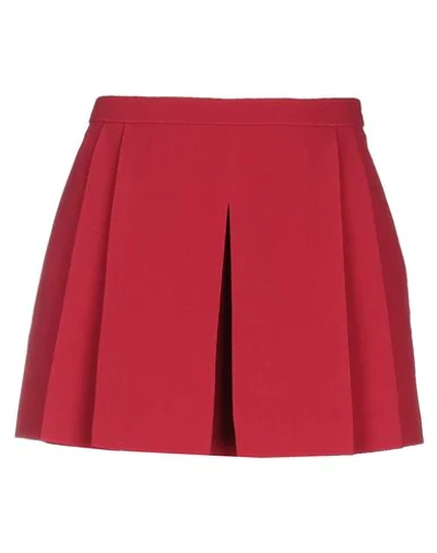 Shop Red Valentino Mini Skirts In Red