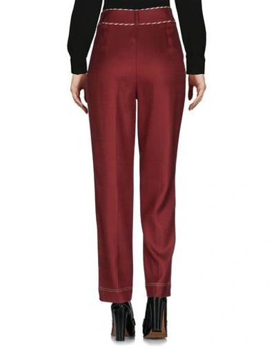 Shop Peter Pilotto Woman Pants Burgundy Size 10 Viscose, Elastane In Red