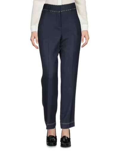 Shop Peter Pilotto Woman Pants Midnight Blue Size 8 Viscose, Elastane