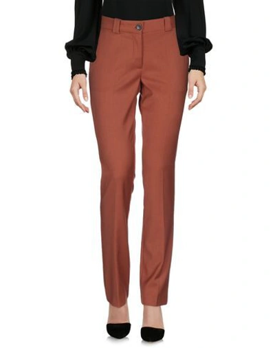 Shop L'autre Chose L' Autre Chose Woman Pants Rust Size 8 Polyester, Viscose, Elastane In Red
