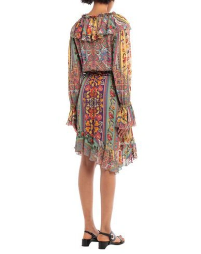 Etro Short Dresses In Green