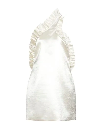 Shop Philosophy Di Lorenzo Serafini Woman Mini Dress Ivory Size 6 Polyester In White