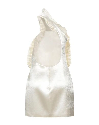 Shop Philosophy Di Lorenzo Serafini Woman Mini Dress Ivory Size 6 Polyester In White