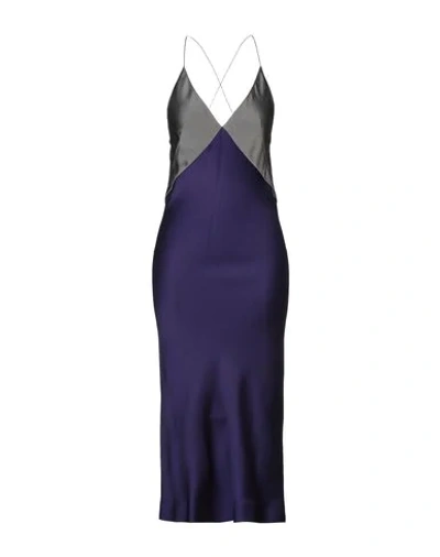 Shop Haider Ackermann 3/4 Length Dresses In Purple