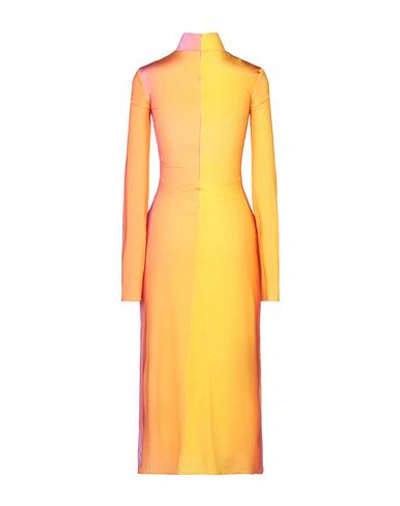 Shop Ellery 3/4 Length Dresses In Orange