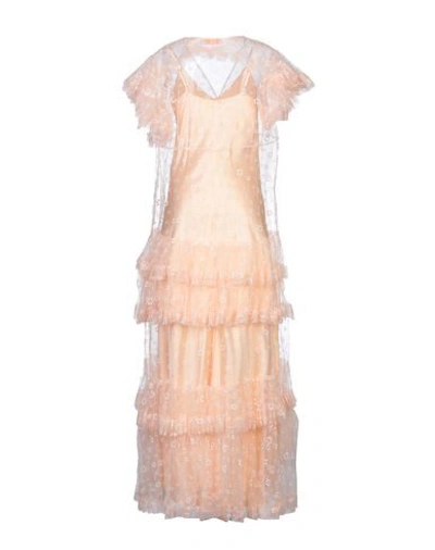 Shop Tory Burch Woman Long Dress Light Pink Size 4 Nylon