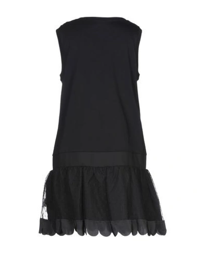 Red Valentino Short Dress In Black