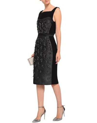 Shop Antonio Berardi Midi Dresses In Black