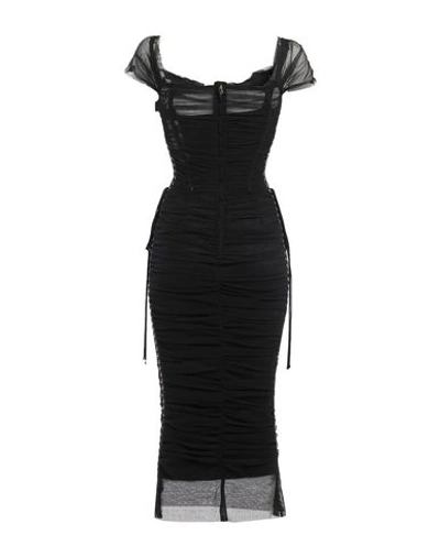 Dolce & Gabbana Midi Dresses In Black