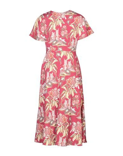 Shop Peter Pilotto 3/4 Length Dresses In Fuchsia