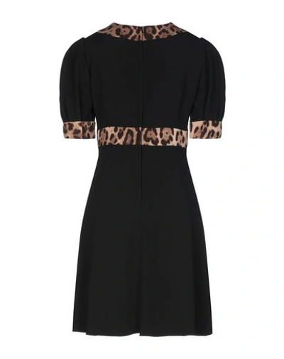 Dolce & Gabbana Short Dresses In Black