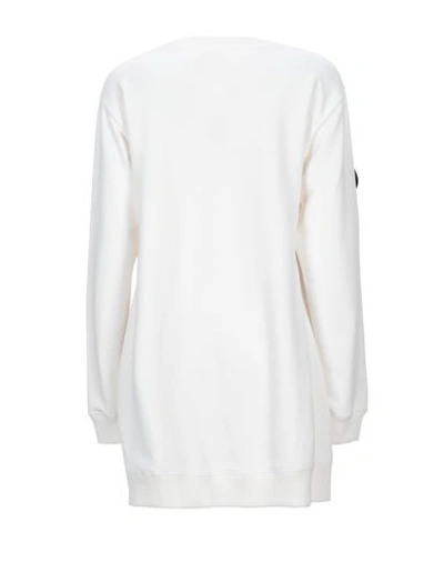 Shop Mm6 Maison Margiela Woman Sweatshirt Ivory Size S Cotton, Polyamide In White