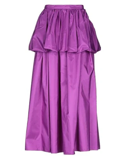 Shop Stella Mccartney Long Skirts In Light Purple