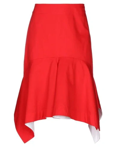 Shop Calvin Klein 205w39nyc Woman Midi Skirt Red Size 6 Cotton