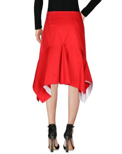 Shop Calvin Klein 205w39nyc Woman Midi Skirt Red Size 6 Cotton