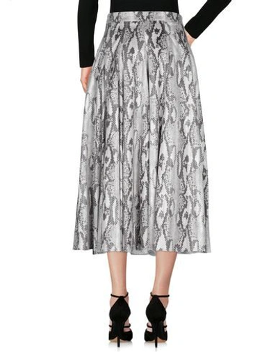 Shop Msgm Woman Midi Skirt Ivory Size 8 Polyester In White