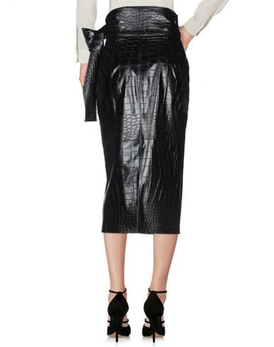 Msgm Midi Skirts In Black