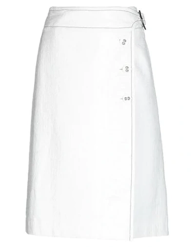 Shop Marni Midi Skirts In White