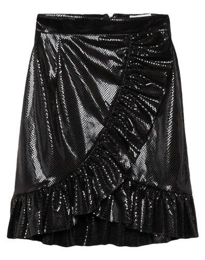 Shop Msgm Woman Midi Skirt Dark Brown Size 6 Polyester