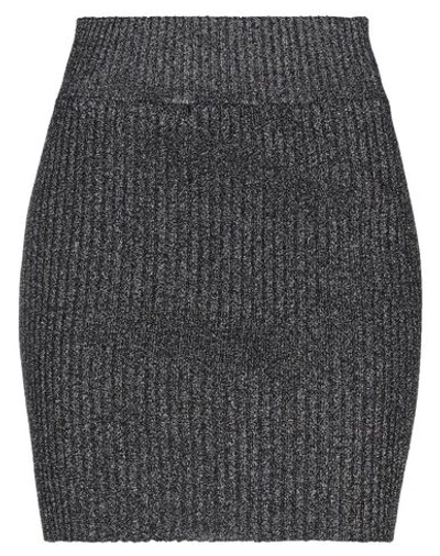 Alberta Ferretti Midi Skirts In Black
