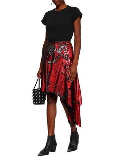 Shop Marques' Almeida Midi Skirts In Red