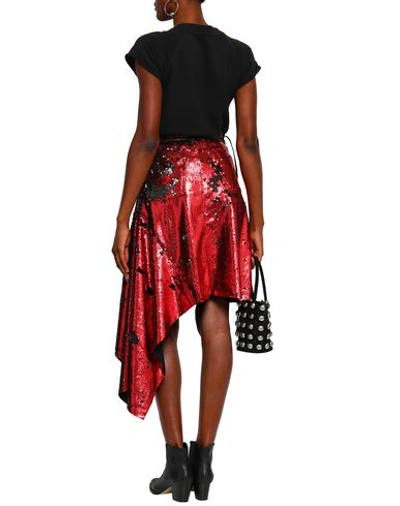 Shop Marques' Almeida Midi Skirts In Red