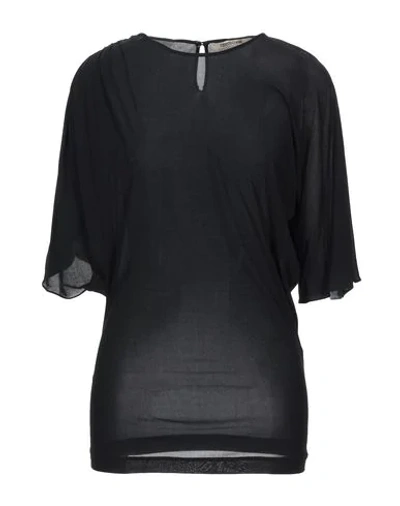Shop Roberto Cavalli Woman Top Black Size 4 Viscose