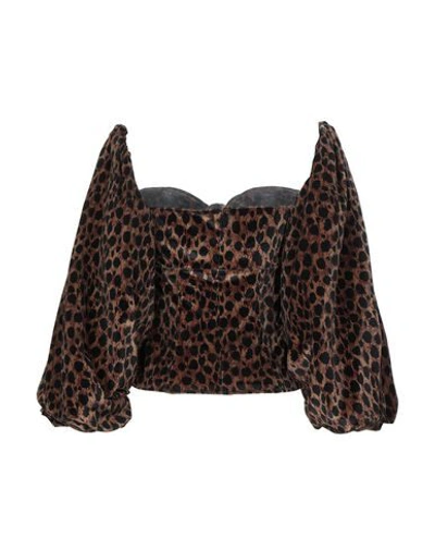 Attico Blouses In Beige
