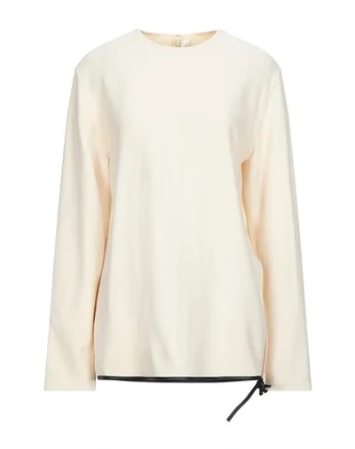 Shop Victoria Beckham Blouses In Ivory
