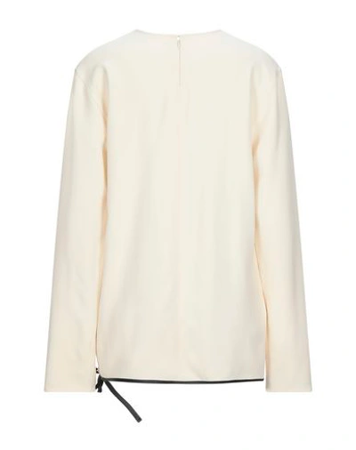 Shop Victoria Beckham Blouses In Ivory