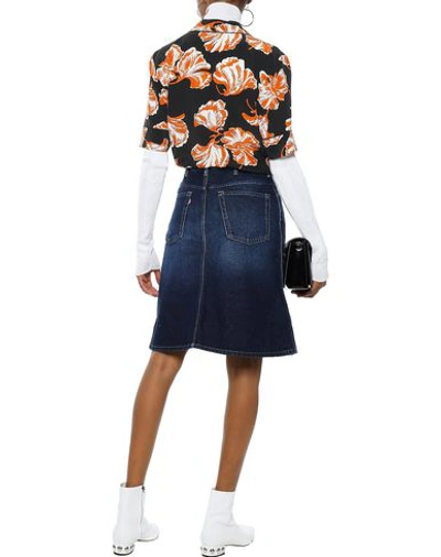 Acne Studios Denim Skirts In Blue