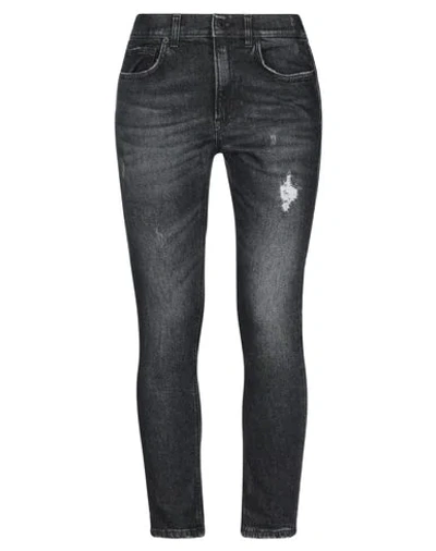 Shop Dondup Woman Jeans Black Size 27 Cotton, Elastomultiester, Elastane