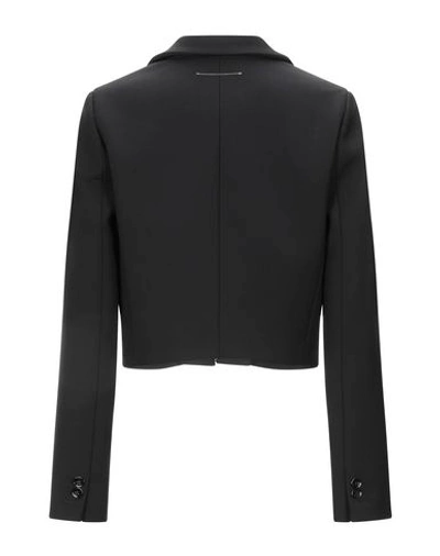 Shop Mm6 Maison Margiela Suit Jackets In Black