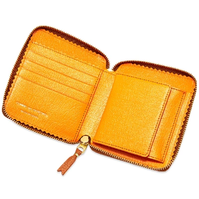 Shop Comme Des Garçons Comme Des Garcons Sa2100 Colour Inside Wallet In Brown