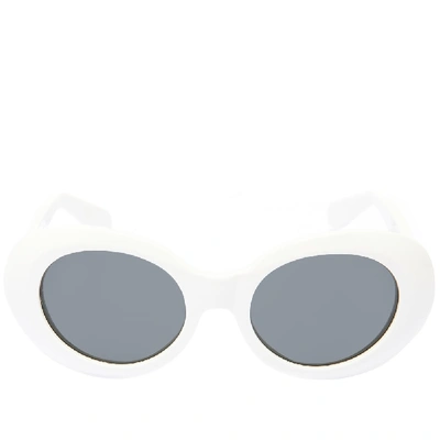 Shop Acne Studios Mustang Sunglasses In White