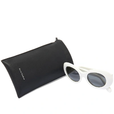 Shop Acne Studios Mustang Sunglasses In White